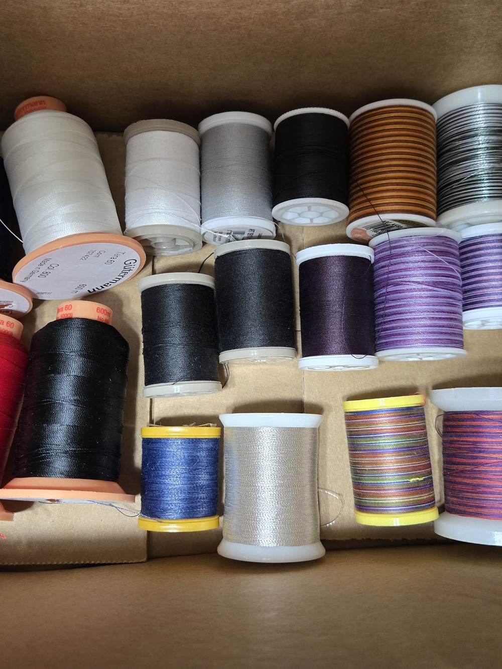 Sewing Thread Assortment - Multi-Color Spools for Home Office Crafts